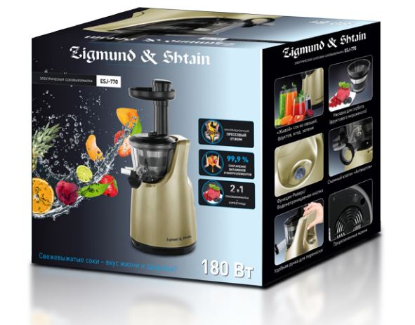 Новинка от Zigmund & Shtain – шнековая соковыжималка ESJ-770 Новинка от Zigmund & Shtain – шнековая соковыжималка ESJ-770